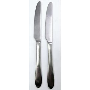 ROBERT WELCH Meridian Satin Stainless 18/10 Flatware Dinner Knives- Set Of 2